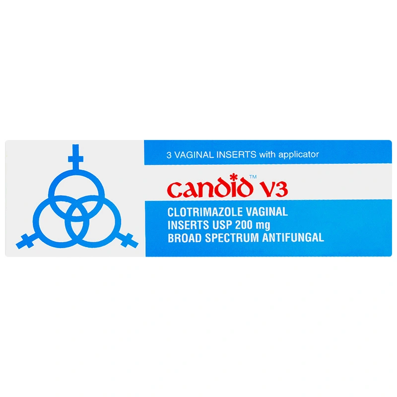 Viên đặt âm đạo Candid V3 điều trị bệnh nhiễm Candida (1 vỉ x 3 viên) - 1